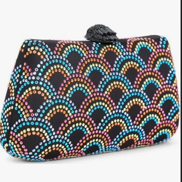 Kurt Geiger London (NWT) I Rainbow Crystal Clutch I Dust Bag - Picture 4 of 11